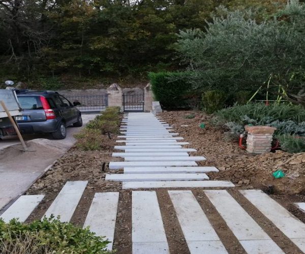 camminamento giardino